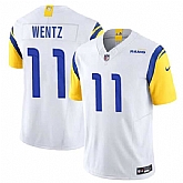 Men & Women & Youth Los Angeles Rams #11 Carson Wentz White 2023 F.U.S.E. Vapor Untouchable Limited Jersey,baseball caps,new era cap wholesale,wholesale hats